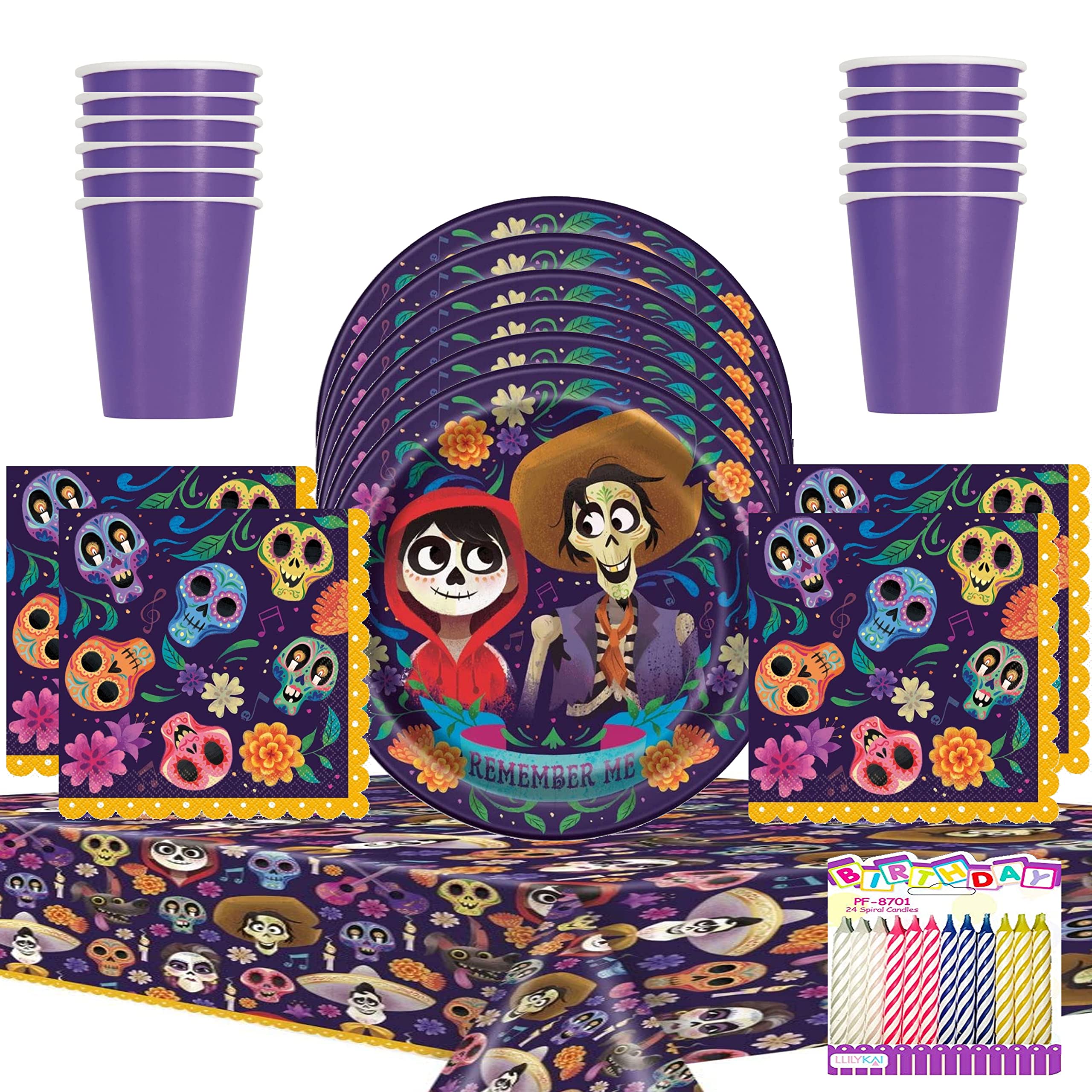 Amazon.com: Bundle of 5 Items Disney's Coco Party Supplies Pack